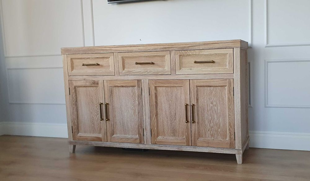 Komoda z drewna, dębowa, retro, w stylu angielskim