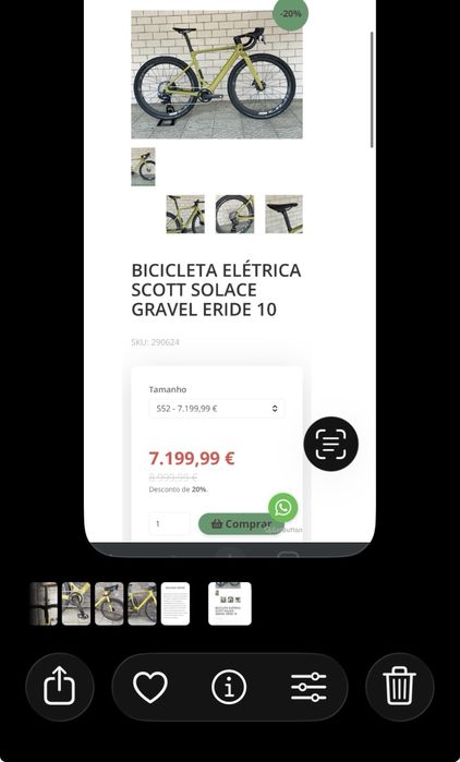 Bicicleta eletrica gravel/estrada