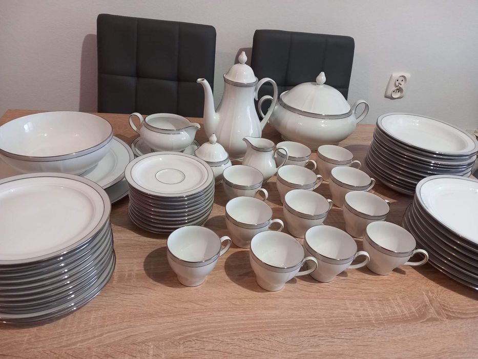 Porcelanowy zestaw Obiadowo - Kawowy Bavaria Germany (Eschenbach)