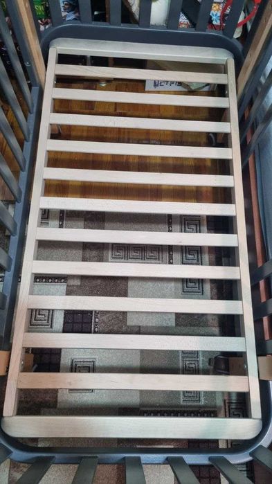 Ліжко дитяче Верес Монако антрацит + матрац!