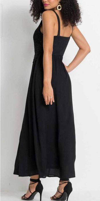 długa suknia czarna max