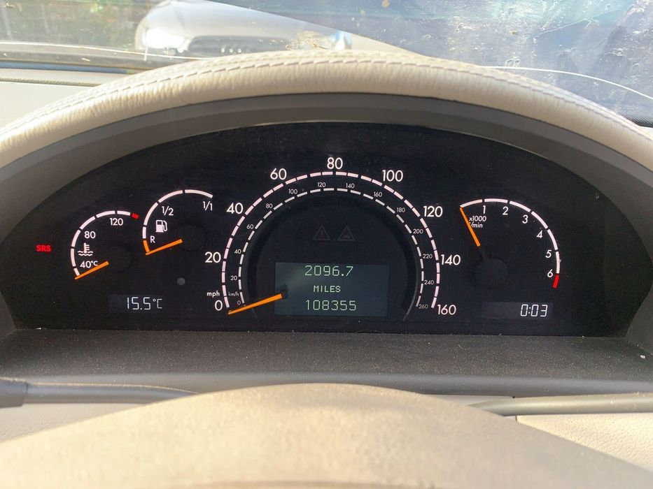 LICZNIK ZEGAR A2205401447 MERCEDES CL W215 ANGLIK