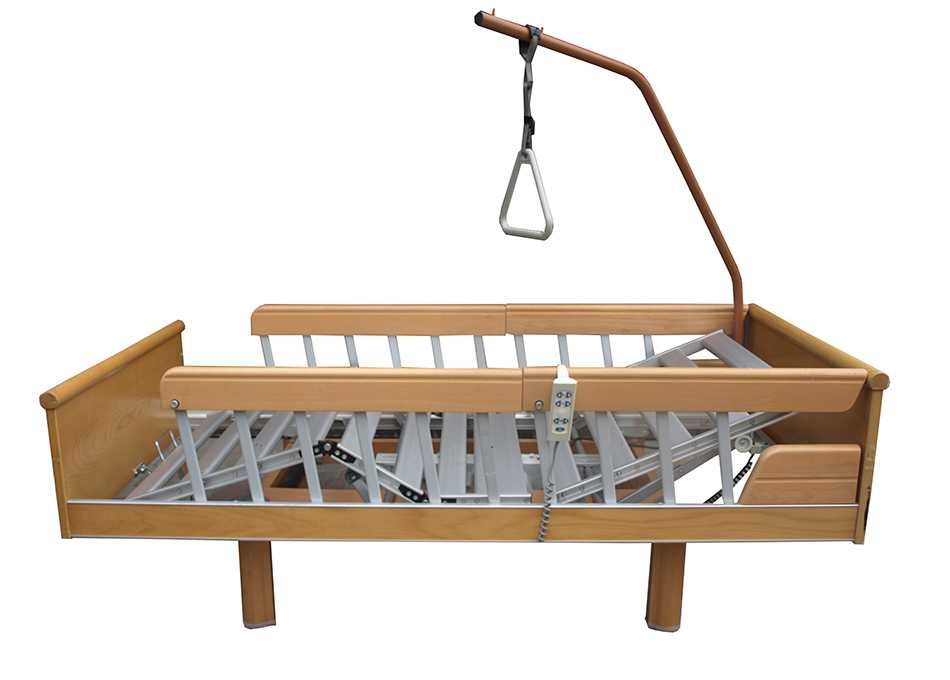 Łóżko elektryczne ortopedyczne dla chorego + WYSIĘGNIK + NOWY MATERAC