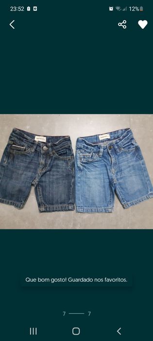 calções, tshirts e polo, menino, 3 anos