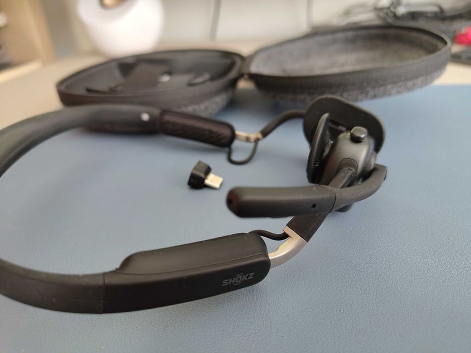 Shokz OpenMeet UC USB-C | Stan Idealny | Topowy model UC | Kompletny zestaw