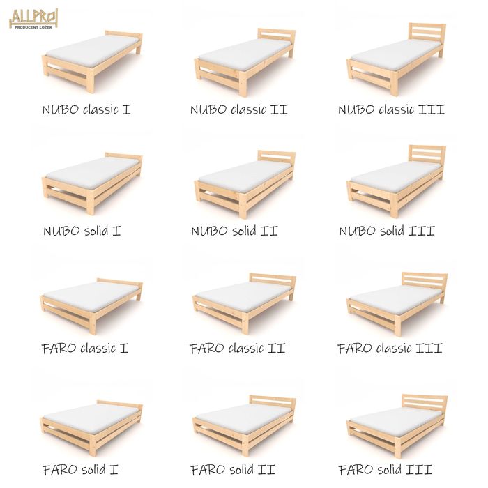 ŁÓŻKO DREWNIANE 120x200,140 160 180..+STELAŻ GRATIS Lite Drewno,hotelowe,Producent
