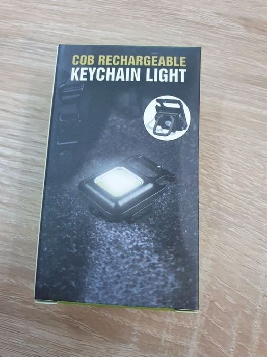 Акумуляторний міні ліхтарик LED 4 режими, карабін, магніт, брелок