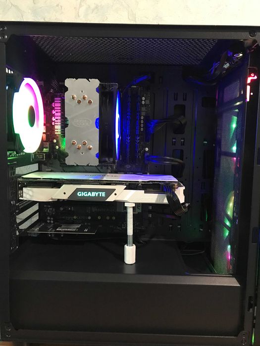 Игровой ПК Ryzen 5 3600, 16gb DDR4, RTX 2060 White 6gb, SSD+HDD