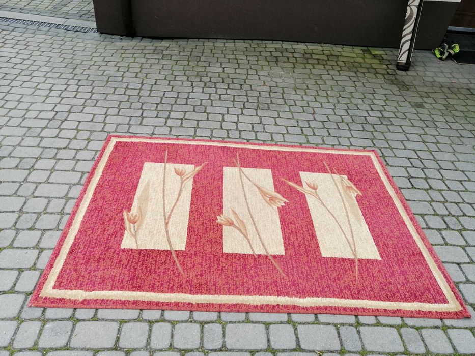 Dywan dwukolorowy z krótkim włosiem