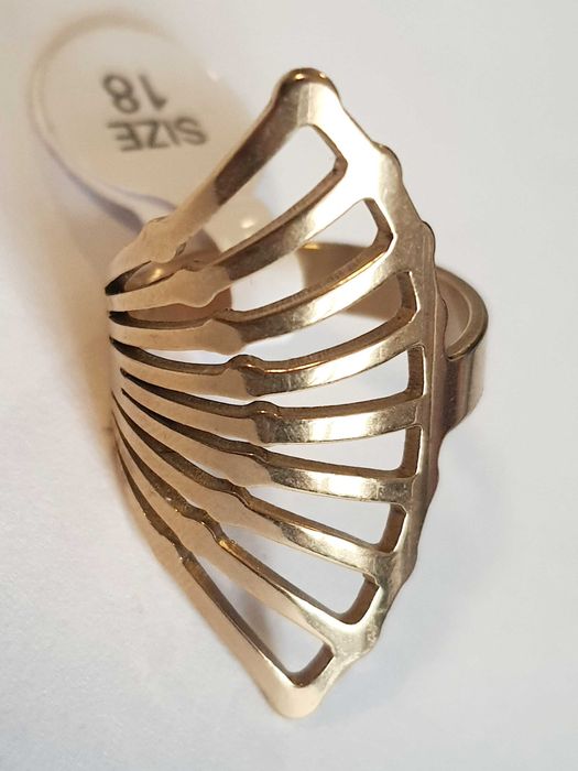 Piękny Pierścionek Stal Chirurgiczna 16mm