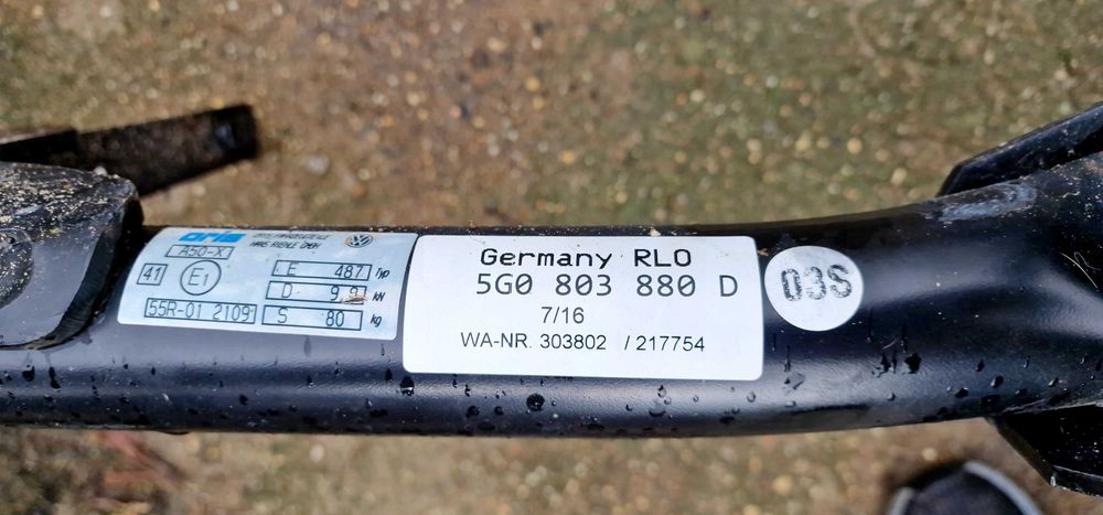 Hak holowniczy vw golf VW GOLF 7 VII 5G0