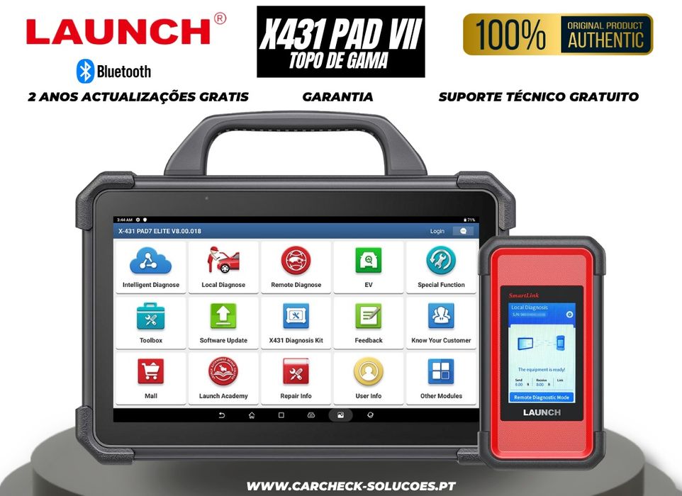 Launch X431 PAD VII – Topo de Gama