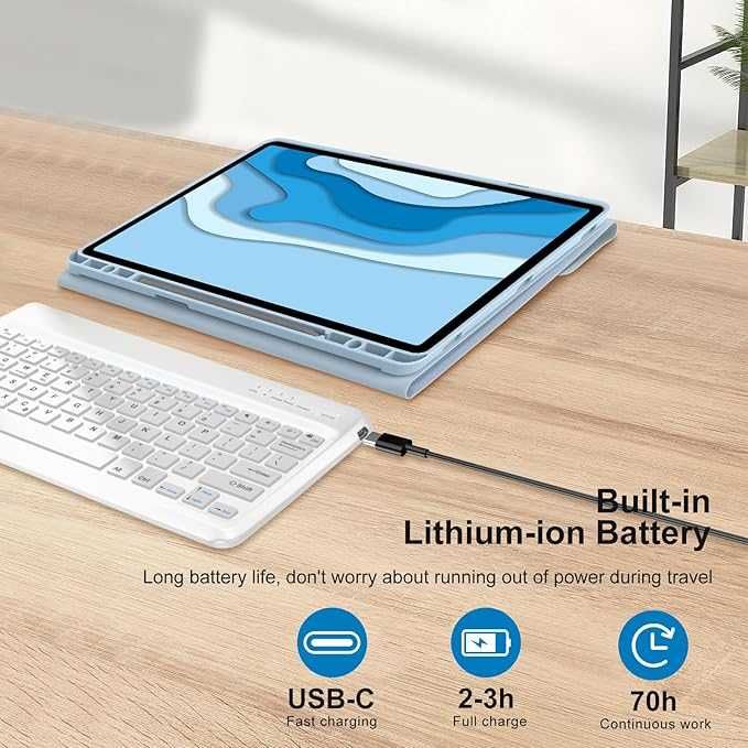 Techsuit etui klawiatura bluetooth Samsung Galaxy Tab S9 11" S9 FE