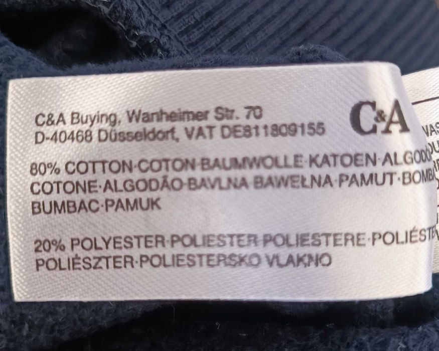 Sweat com capuz C&A, tamanho 158/164cm – 13/14 anos