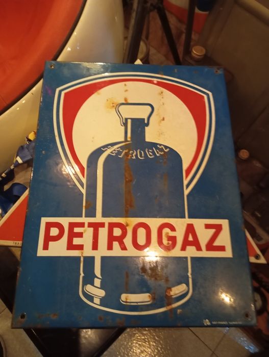 Chapa esmaltada antiga