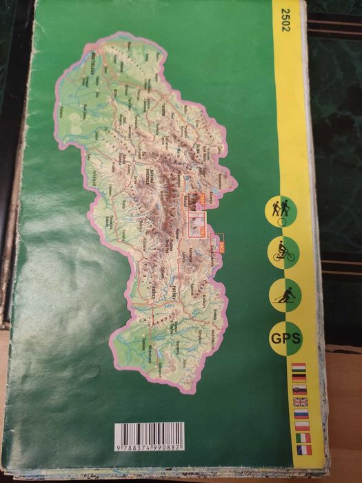 Mapa turystyczna Magas Tatra
