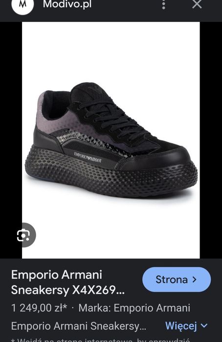 Emporio armani buty męskie sneakersy r.43/ 28 cm