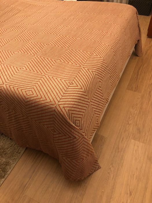 Edredão Gato Preto (Bordeaux e Creme) - Baixa de preço