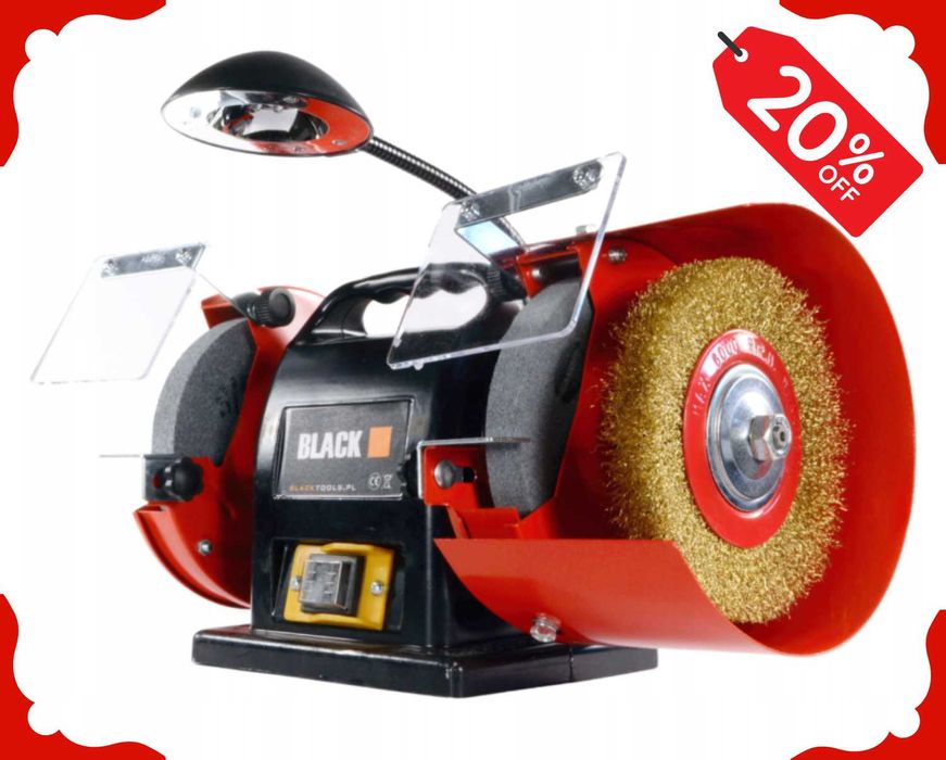 Nowa SZLIFIERKA STOŁOWA 200W Podwójna Do Ostrzenia x2 Kamienie (-20%)