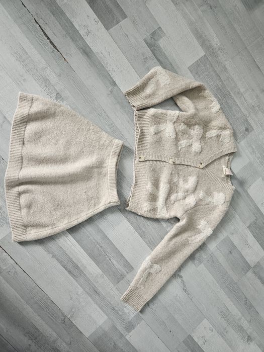 Komplet dla dziewczynki 152 sweterek spódniczka