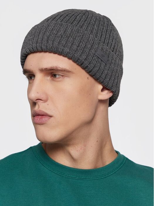 Шапка мужская серая 4f