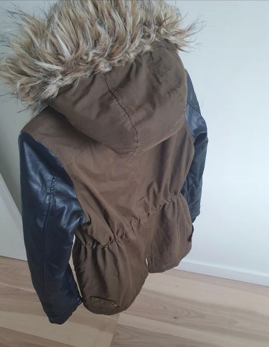 Zimowa kurtka parka ocieplana M  bez wad