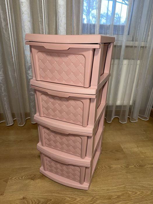 Комод пластиковий, 4 шухляди