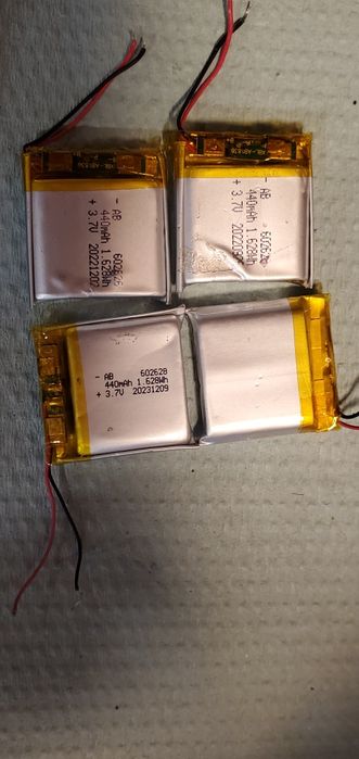 Bateria akumulator 3.7v lion 440mha 602625