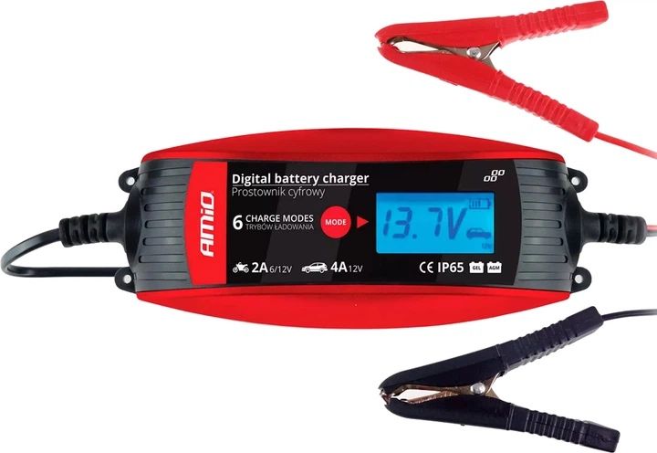 Зарядний пристрій AMiO DBC-4A 2A/4A 6V/12V