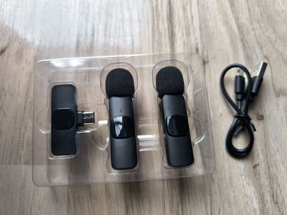 2x mikrony do nagrywania + odbiornik USB-C