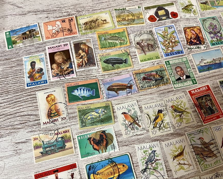 Coleção 92 selos do Malawi - Africa