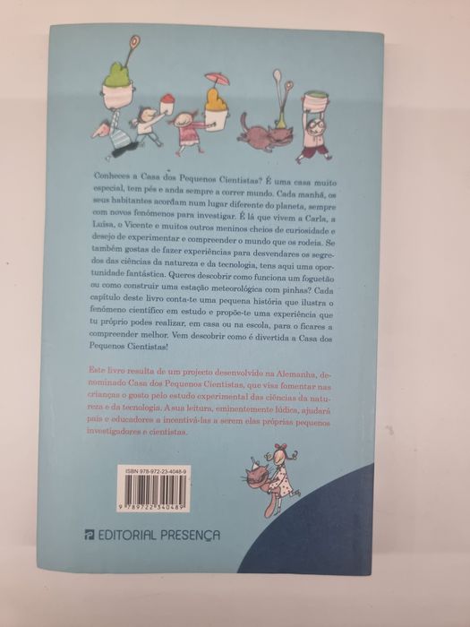 Livro Juvenil - Ciência "Experiências para fazer em casa e na escola"