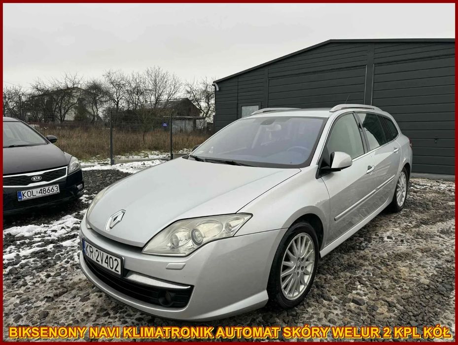 Renault Laguna 2010 r 2.0 130 KM AUTOMAT Biksenon Navi Skóry Welur BEZ WKŁADU