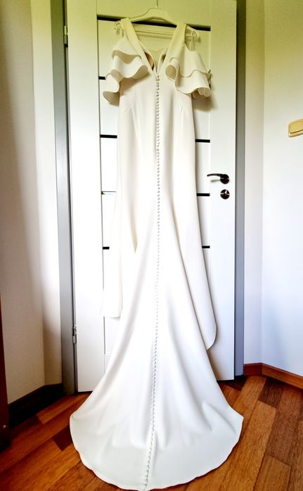 suknia ślubna rybka/ syrenka z trenem Ms Moda Nell M/L