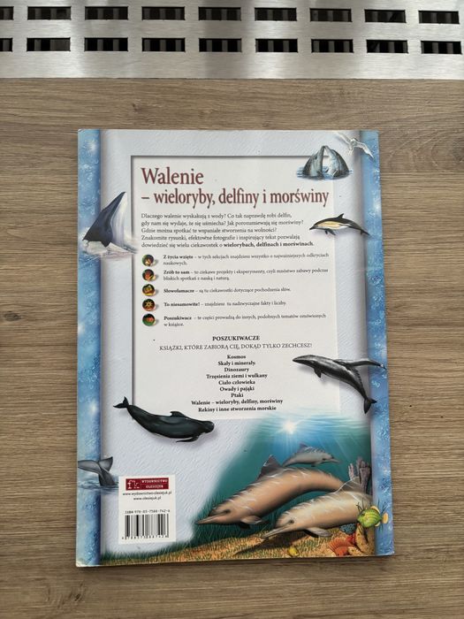 Walenie wieloryby delfiny książka dla dzieci Poszukiwacze
