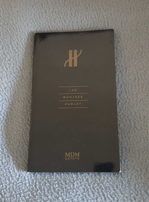 HUBLOT - MDM Geneve - Catálogo / Livro Oficial de Relógios - vintage