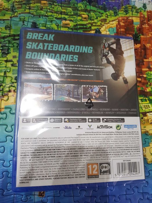 Tony Hawk's Pro Skater 1+2 PS5 (nowa) Sklep Iława