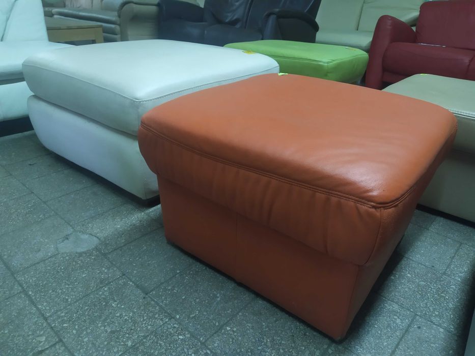 Кожаные пуфы  б/у привезены  из Германии!