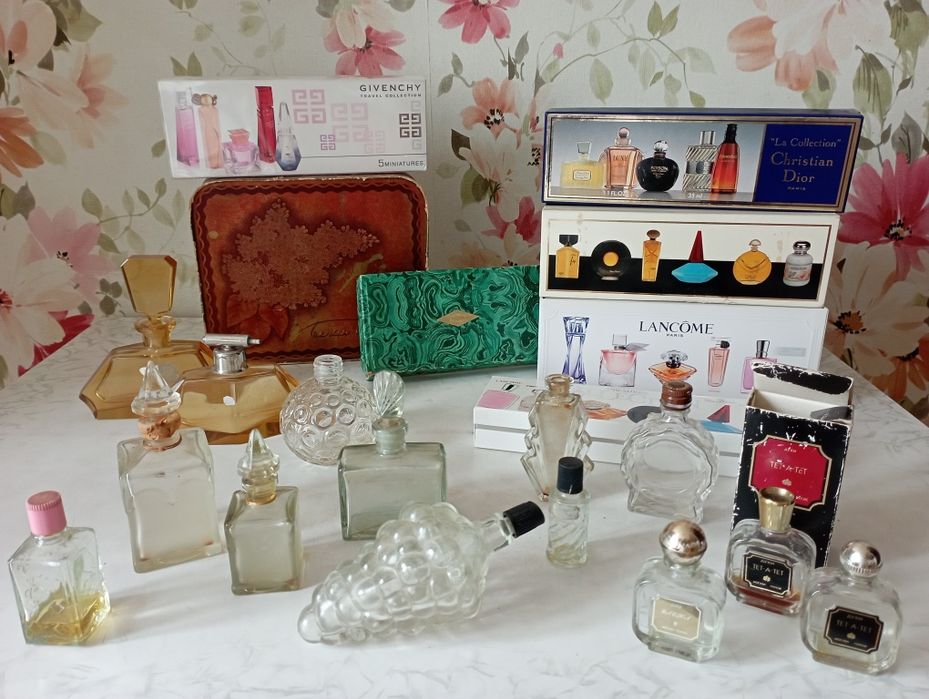 Пустые флаконы от духов одеколонов Франция СССР