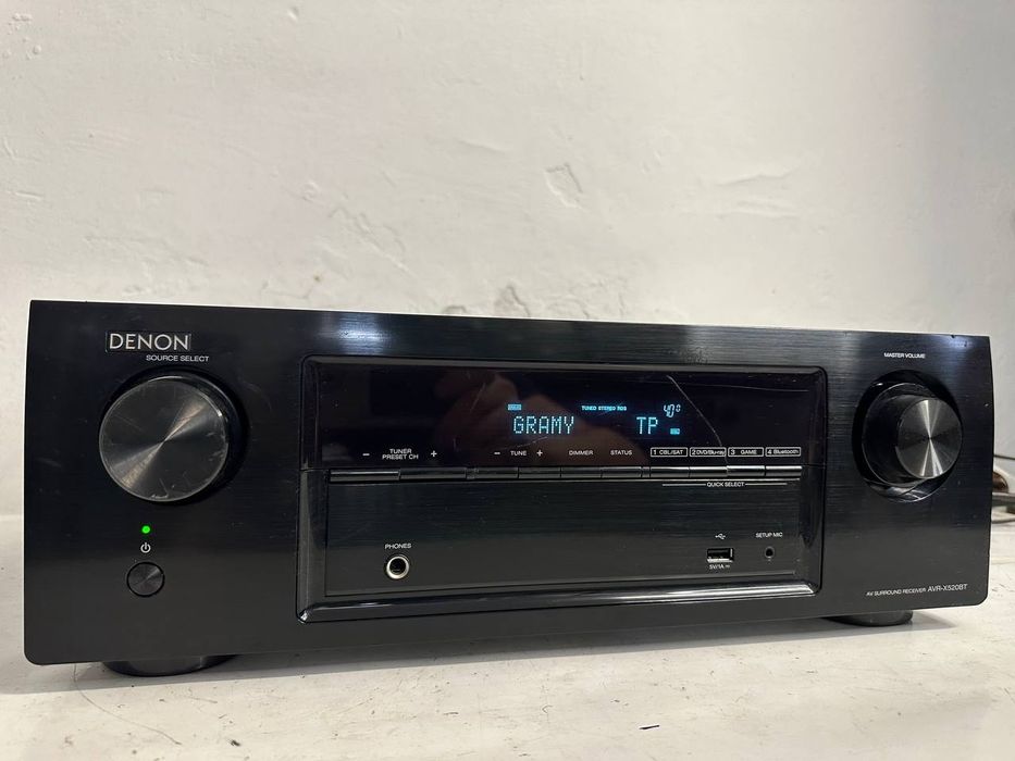 Amplituner AV Denon AVR-X520BT | 5.1 | 4K | Bluetooth | USB | HDMI | Pilot nie