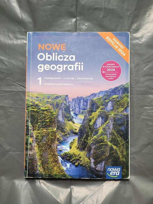 Podręcznik oblicza geografii 1 zakres podstawowy  NOWA edycja 2024.