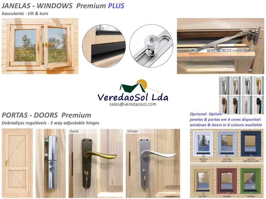 KIT Casa madeira TOURISTA 44mm 29m² - c.d. Banho - Mezanino - Terraço