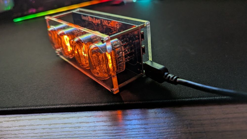 Zegarek nixie lampy in 12
