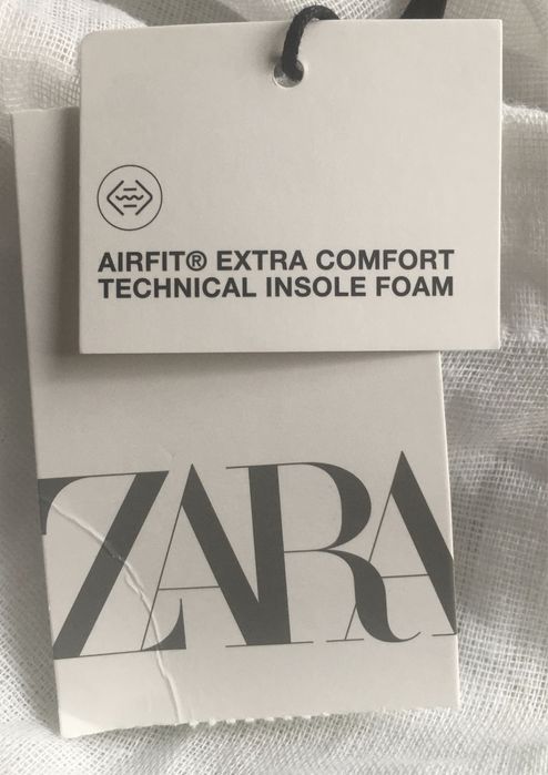 ZARA balerinki srebrne z cekinami 38