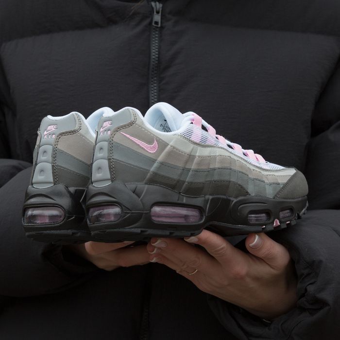 Кросівки Nike Air Max 95 Grey Lack Rose premium | Кроссовки Найк жіночі чоловічі