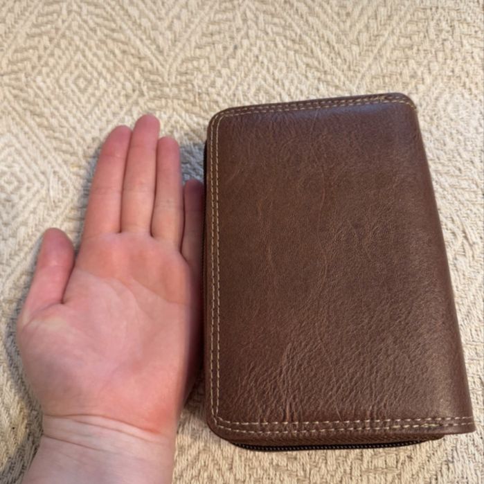 Męski portfel brązowy