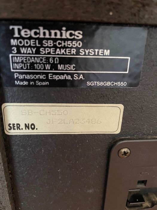 Colunas de som marca tecnics