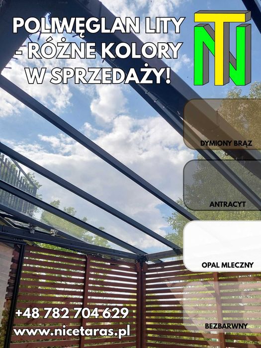 Poliwęglan filtr 2U zadaszenie taras wiata