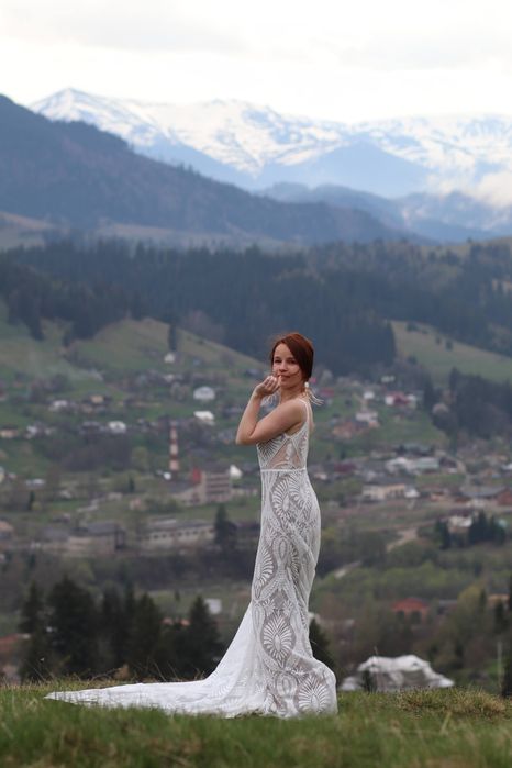 Весільне выпускне плаття Весільна сукня мереживо s бохо