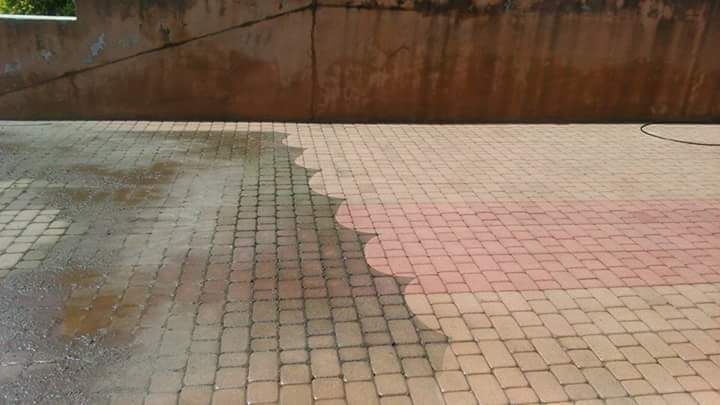 Mycie, czyszczenie kostki brukowej, elewacji, dachów itp